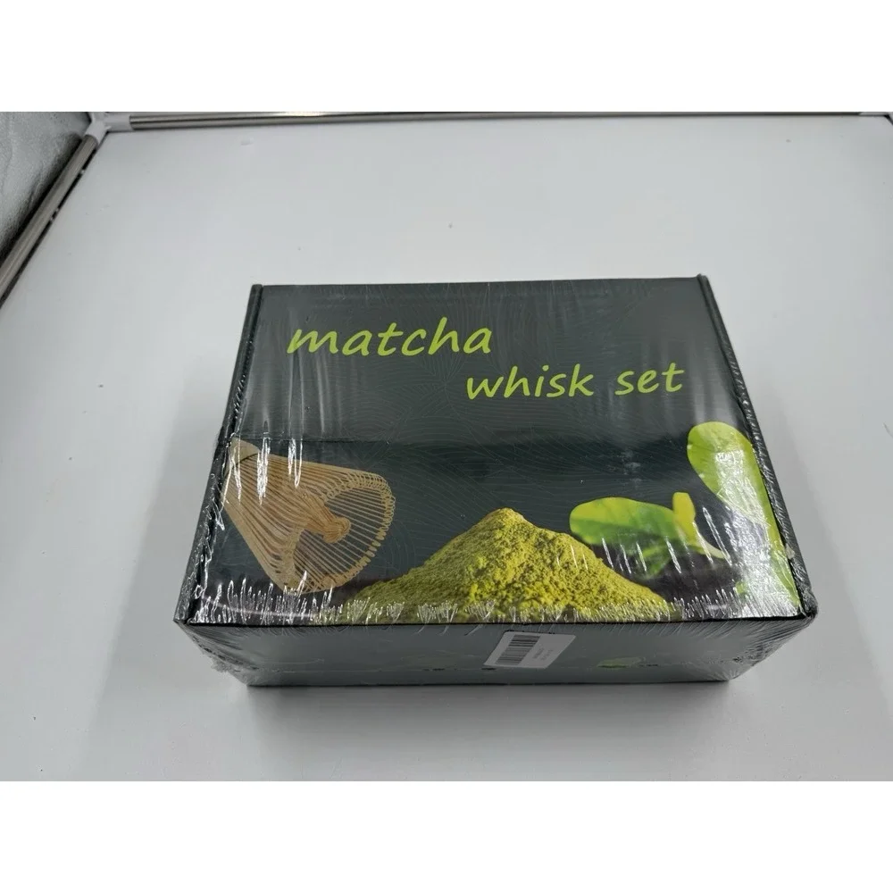 Matcha Whisk Set with Bowl, Bamboo Whisk, Scoop, Sifter, matcha‎